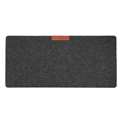 700X330mm 大型オフィスコンピュータデスクマット テーブルキーボード マウスパッド ウールフェルトノートパソコンクッション デスクマット ゲーマーマウスパッドマット グレー