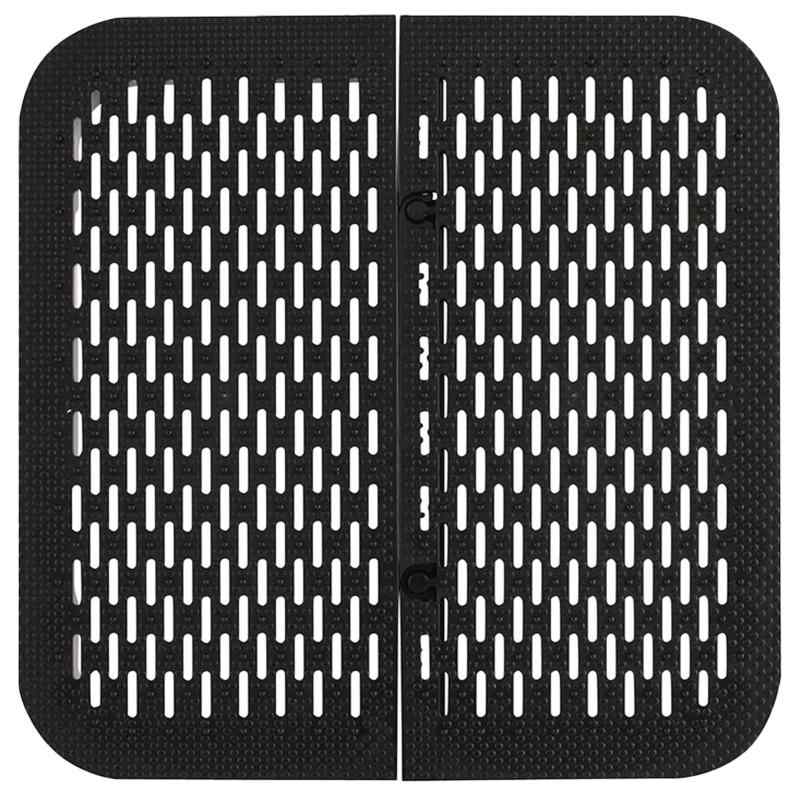 貝印(KAI CORPORATION) 電子レンジ調理器 もちアミ 楽チンプレート ブラック 日本製 電子レンジ対応 しっとり もちもち くっつかない 簡単調理 時短調理 料理 グッズ アイテム レンジ調理 調理器