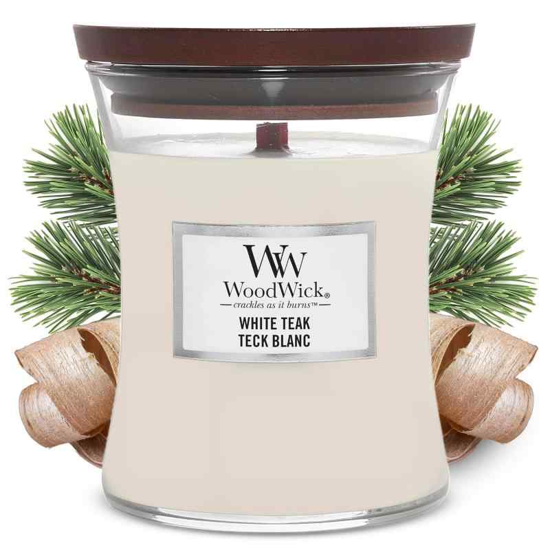 樂天商城 - WoodWick ウッドウィック JARS ジャー Mサイズ ホワイトチーク WHITE TEAK アロマキャンドル[並行輸入]