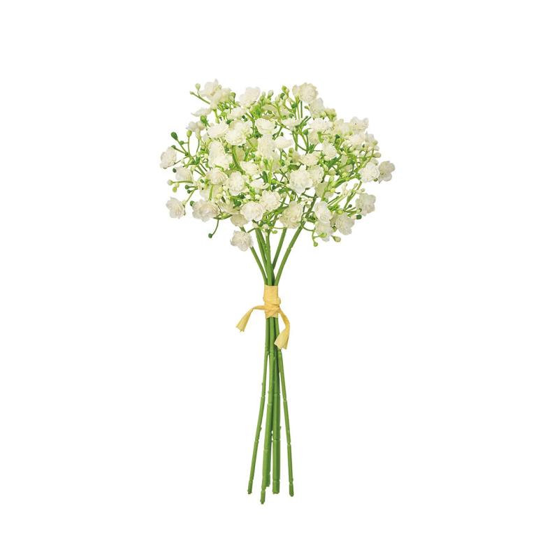 Rakuten - 東京堂(Tokyodo) 造花 レナジプソバンドル #001クリーム 花径1.5×L30×W15cm 1束 (6本) FM003005-001
