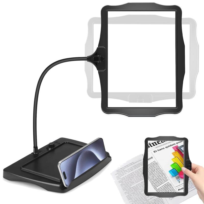 拡大鏡 ルーペ 読書用の拡大鏡 スタンドライトルーペ LEDライト付き スタンド付き 1台2役 USB充電式 大型虫眼鏡 調光 50 LED デスクランプ 角度調整可能 柔軟な取り外し可能 読書 裁縫 新聞 雑