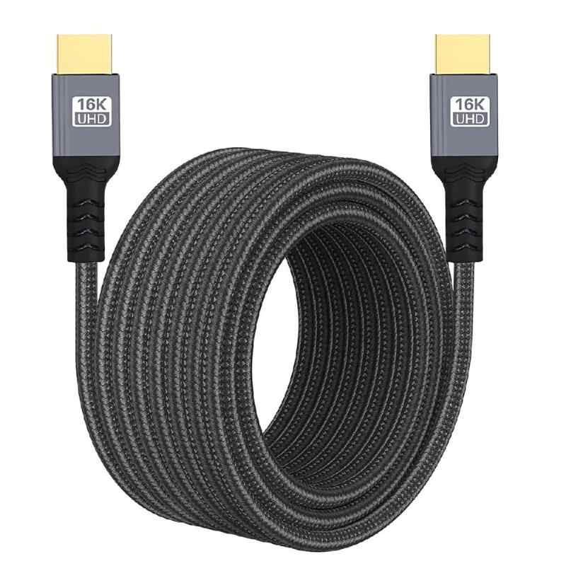 NFHK コード 16K 8K 4K UHD HDMI タイプA オス - HDMI 2.2 オス HDTV ケーブル 96Gbps HDTV デスクトップ ノートパソコン モニター用 (50cm)