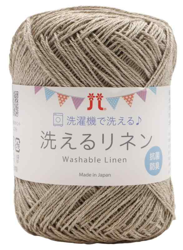 ハマナカ 手編み毛糸 洗えるリネン 中細 COL. 3 ベージュ 系 25g 約 100m 300925g(約100m)使用針:棒針3～4号、かぎ針3/0号標準ゲージ:棒針 23～24目 31～32段、かぎ針(長編み) 28目 10.5段標準使用量:婦人用半袖セーターかぎ針編み 9～10玉 婦人用ベストかぎ針編み 5～6玉