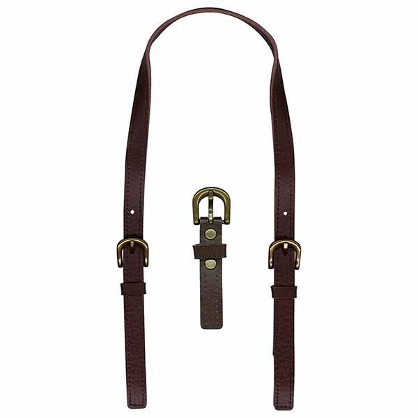 レザー持ち手 約51cm～65cm 2本手 YAK-6515 《 1.5cn幅 合成皮革 ショルダータイプ 持ち手) INAZUMA ハ..