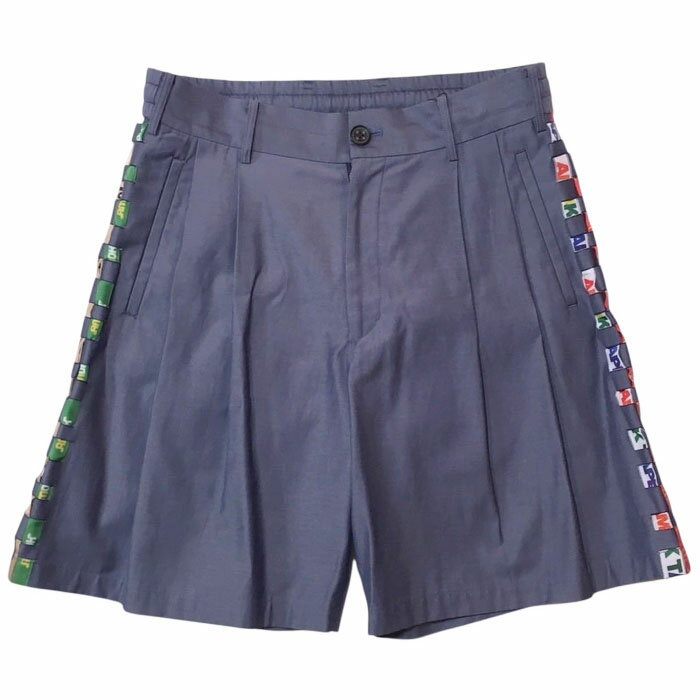 Two Tuck - 【amok テープウェービングショーツ】 amok アモク TAPE WEAVING SHORT PANTS blue amok-261061