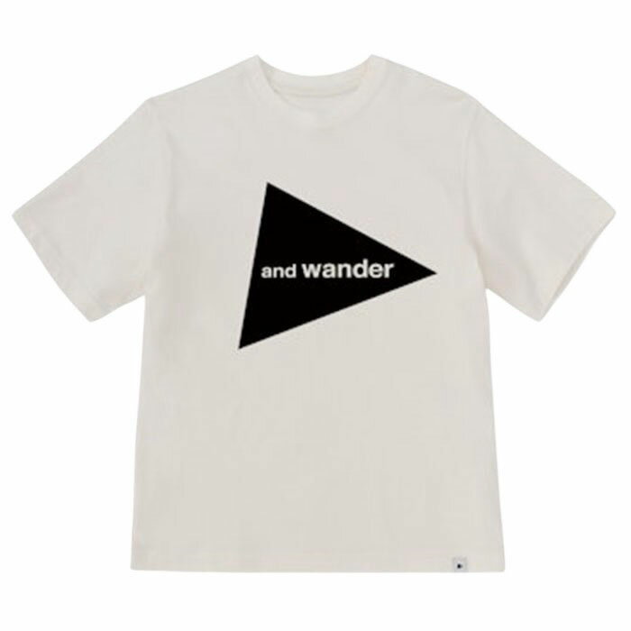 Rakuten - 【送料込み価格】【アンドワンダー ビッグロゴTシャツ】 and wander アンドワンダー and wander big logo SS T white andwander-5746984076