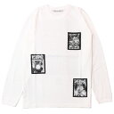 【Children of the discordance パッチワークロンT】 Children of the discordance チルドレンオブザディスコーダンス DAMN ROMANCE PATCH LS TEE white COTDCS-011