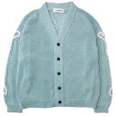 【SALE セール】【ディスカバード スケルトンメッシュニットカーディガン】DISCOVERED ディスカバード SKELTON MESH KNIT sax D...