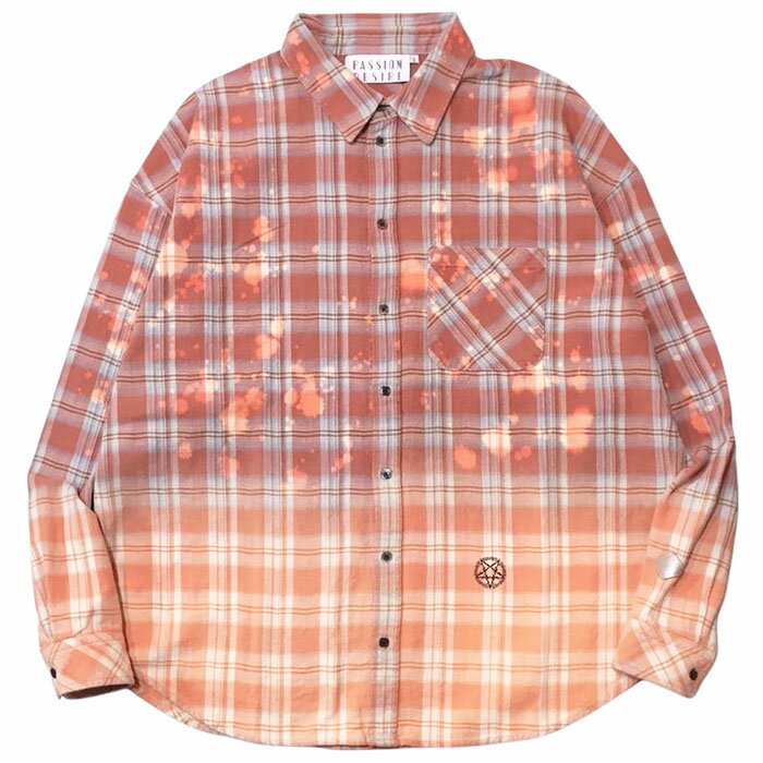 Rakuten - 【el conductorH チェックブリーチシャツ】 el conductorH コンダクター COTTON FLANNEL CHECK BLEACH SHIRT red elconductorH-PD26SS02