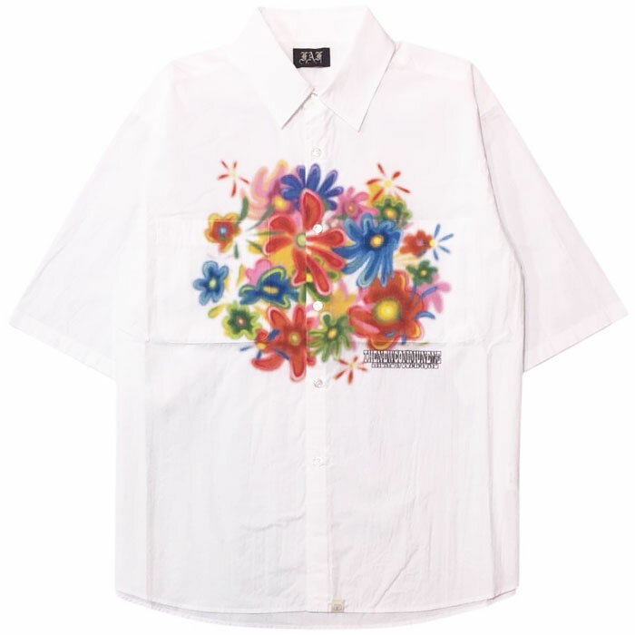 Rakuten - 【スーパーセール SALE】【フェイクアズフラワー エアーブラシュドシャツ】 FAF フェイクアズフラワー Air Brushed Shirts white FAF-004121103