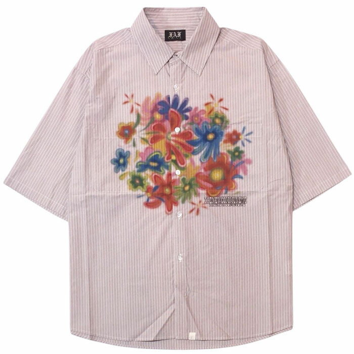 Rakuten - 【フェイクアズフラワー エアーブラシュドシャツ】 FAF フェイクアズフラワー Air Brushed Shirts brown FAF-004121103