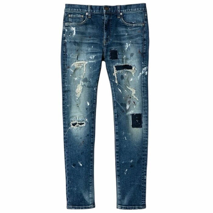 【グラム ヘヴィーリメイクストレッチデニムパンツ】glamb グラム Heavy Remake Stretch Denim indigo glamb-GB0125-P10