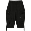 【グラム クロップドサルエルカーゴパンツ】glamb グラム Deformed Cropped Sarrouel Pants black glamb-GB0225-P13(4)