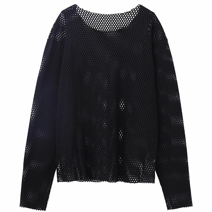 �ڥ���������󥹥���Х� ���åȥ��å���ץ륪���С���JOHN LAWRENCE SULLIVAN ����������󥹥���Х� COTTON MESH PULLOVER black JLS-5A012-0226-13