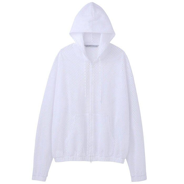 Rakuten - 【ジョンローレンスサリバン コットンメッシュジップアップフーディー】JOHN LAWRENCE SULLIVAN ジョンローレンスサリバン Cotton mash zipup hoodie white JLS-5A013-0226-13