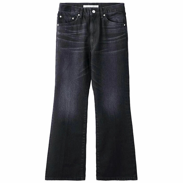 Rakuten - 【ジョンローレンスサリバン フレアデニムパンツ】JOHN LAWRENCE SULLIVAN ジョンローレンスサリバン Washed denim flared pants black JLS-02-18