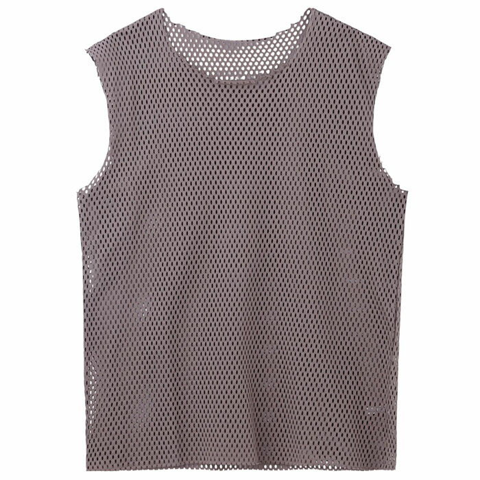Rakuten - 【ジョンローレンスサリバン コットンメッシュスリーブレストップ】JOHN LAWRENCE SULLIVAN ジョンローレンスサリバン COTTON MESH SLEEVELESS TOP beige JLS-5A011-0926-13