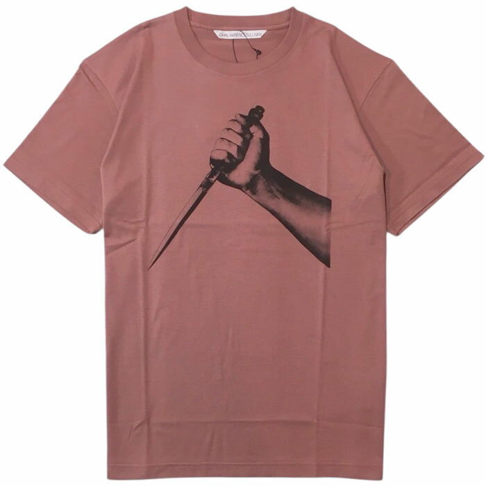 【スーパーセール SALE】【ジョンローレンスサリバン ナイフプリントTシャツ】JOHN LAWRENCE SULLIVAN ジョンローレンスサリバン knife print tee pink JLS-5A015-0326-15