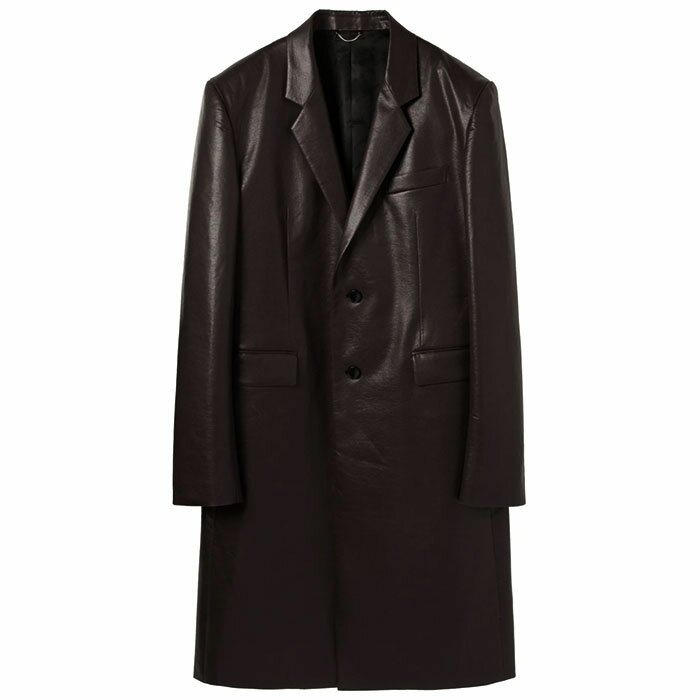 【スーパーセール SALE】【ジョンローレンスサリバン ヴィーガンレザーコート】JOHN LAWRENCE SULLIVAN ジョンローレンスサリバン Vegan leather single coat black JLS-1B003-0223-16