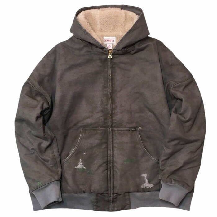Rakuten - 【KAMIYA ボロボアダックジップパーカーブルゾン】 KAMIYA カミヤ BORO Boa Duck Zip Parka gray KAMIYA-G15BL101