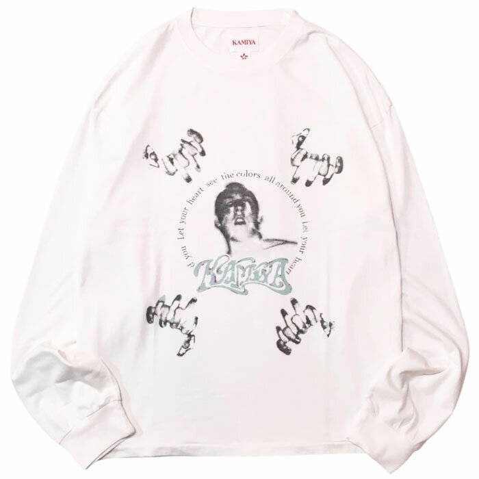 【KAMIYA ロングスリーブTシャツ】 KAMIYA カミヤ JEALOUSY BOY LS Tee TC white KAMIYA-G16LT092