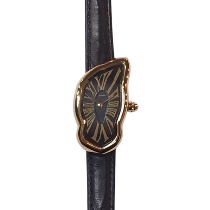 �ڹ��������ʡۡڥ�ե��� ���ƥ��󥰥����å��� LAPHONT ��ե��� Melting Watch Slim Gold Case Tonal Dial Bl...