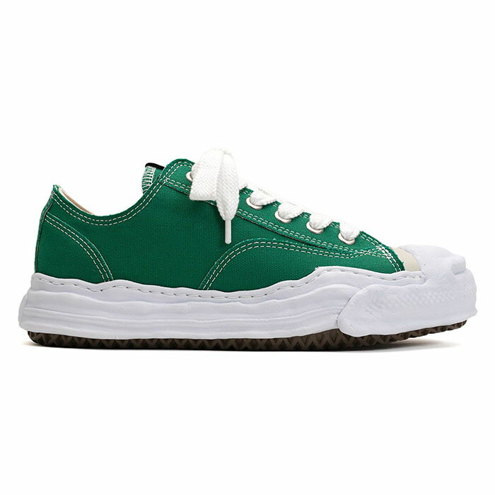 Rakuten - 【ミハラヤスヒロ スニーカー】Maison MIHARA YASUHIRO ミハラヤスヒロ HANK original sole toe cap sneaker LOW canvas cl green MIHARAYASUHIRO-A05FW702