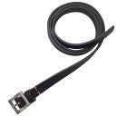 【UNISEX】【マイビューティフルランドレット ロングレザーベルト】my beautiful landlet マイビューティフルランドレット MBL LEATHER LONG NARROW BELT SQUARE black MBL-LEATHERBELTS