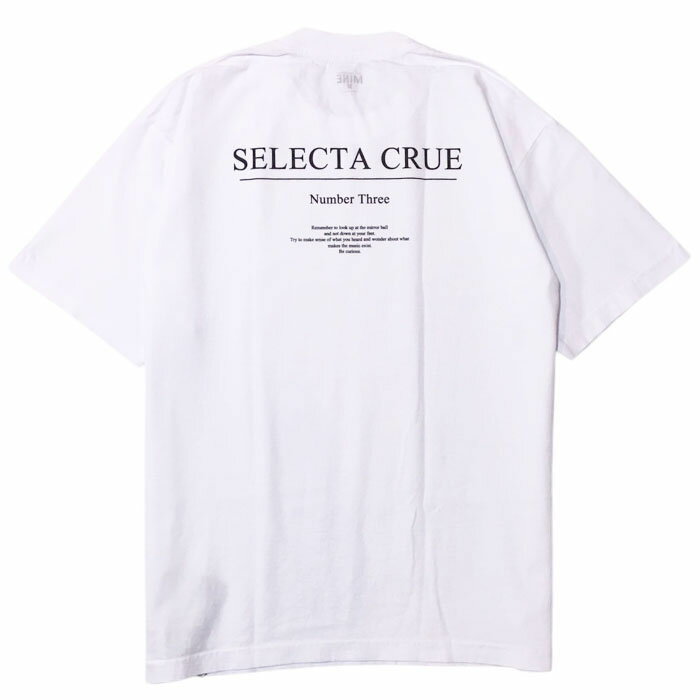 Rakuten - 【スーパーセール SALE】【ネイプ プリントTシャツ】NAPE_ ネイプ SELECTA CRUE HSC BACK white NAPE-MINE-004