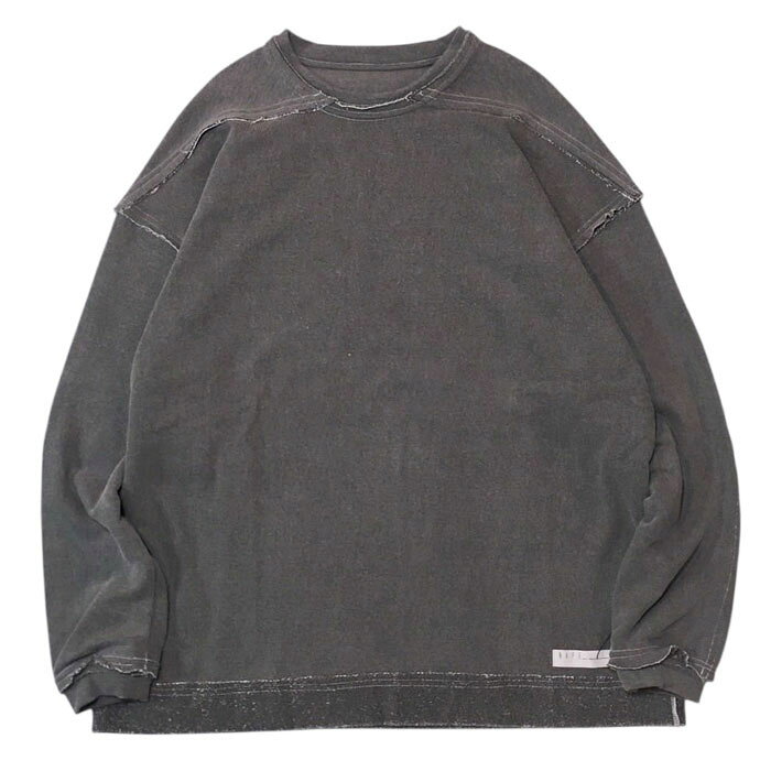 Military - 【ネイプ スウェットシャツ】NAPE_ ネイプ PGMNT SWEAT SHIRT gray NAPE-132