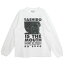 【NISHIMOTO IS THE MOUTH 田代まさしコラボロンT】 NISHIMOTO IS THE MOUTH ニシモトイズザマウス TASHIRO IS THE MOUTH LS TEE B white NISM-TITM-B02 7,700円