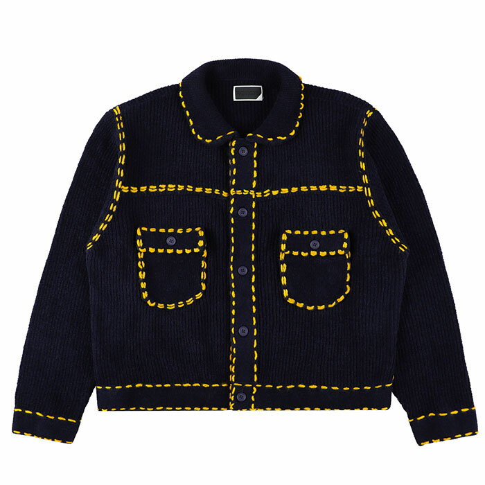 【PHINGERIN PG1ニットジャケット】 PHINGERIN フィンガリン PG1 KNIT navy PHINGERIN-PD-252-KN-01