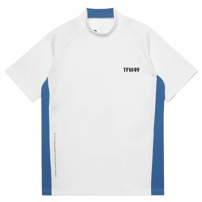 Rakuten - 【TFW49 サイドパネルモックネックTシャツ】TFW49 SIDE PANEL SHORT SLEEVE MOCKNECK white TFW49-T102610010