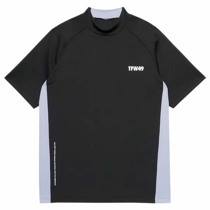 Shirts - 【TFW49 サイドパネルモックネックTシャツ】TFW49 SIDE PANEL SHORT SLEEVE MOCKNECK black TFW49-T102610010