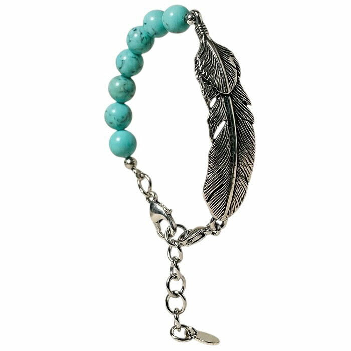 Rakuten - 【スーパーセール SALE】【送料込み価格】【TMT ブレスレット】TMT BRACELET FEATHER turquoise TMT-TACS26SP04