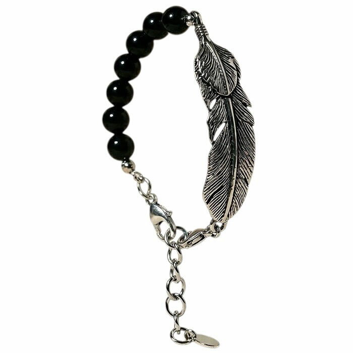 Rakuten - 【スーパーセール SALE】【送料込み価格】【TMT ブレスレット】TMT BRACELET FEATHER black TMT-TACS26SP04