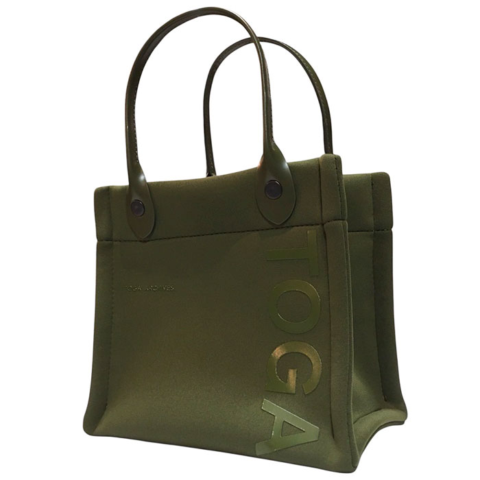 バッグ TOGA PULLA Leather tote bag 2way green TOGA Women's x