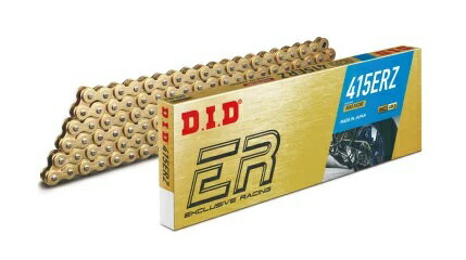 DID 415ERZ-122L RJ(クリップ) GOLD 4525516453264　大同工業株式会社 D.I.D バイクチェーン