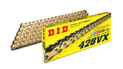 DID 428VX-100L ZJ(カシメ) GOLD 4525516378611 大同工業株式会社 D.I.D バイクチェーン