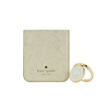 kate spade new york ケイトスペード Gift Set: Sticker Pocket (Gold) & Stability Ring (Cream/Gold)