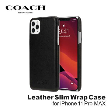 【正規代理店】 コーチ iPhone11 Pro Max スマホケース レザー COACH Leather Slim Wrap Case iPhone iPhoneケース アイフォン ブランド スマホ ケース スマートフォン 革 スリム 薄型 お洒落 おしゃれ 女性 彼女