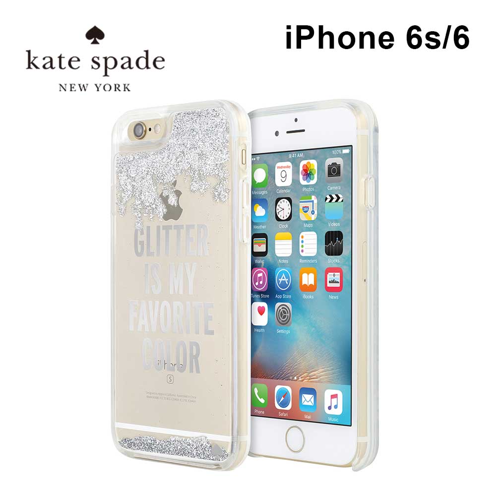  ケイトスペード iPhone6s iPhone6 スマホケース kate spade new york Liquid Glitter Case iPhone iPhoneケース アイフォン アイフォンケース ケース カバー ブランド クリアケース 透明 スリム 薄型 お洒落 おしゃれ