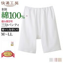 グンゼ 快適工房 綿100% 三分パンティ レディース 年間 婦人 高齢者 70代 80代 90代 シニア ズボン下 ボトム 重ねばき ひざ上 下着 肌着 コットン インナー 定番 ペチパンツ シンプル ロングセラー 天然素材 綿下着 L GUNZE KQ3063 M L LL 3L