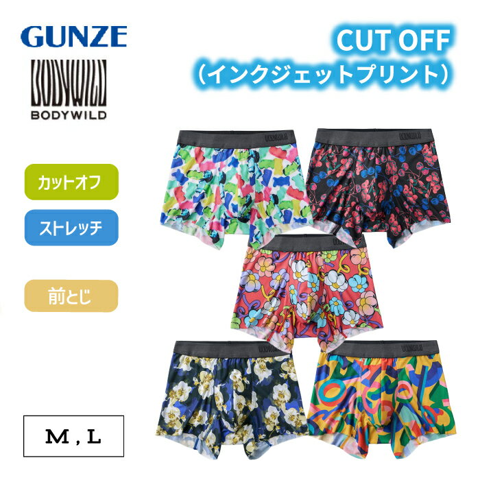 Rakuten - GUNZE ボディワイルド BODY WILD ボクサーパンツ メンズ ベーシック 綿混ボクサー 前あきタイプ メンズ グンゼ 男性下着 紳士 ボクサーブリーフ BWA201A M-L ギフト プレゼント