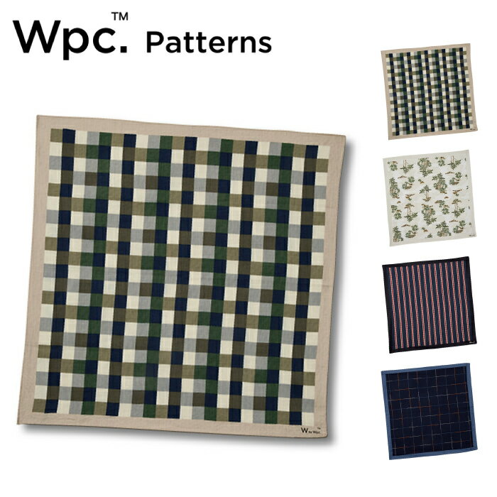 Wpc. Patterns ギフト対象 大判ハンカチ ユニセックス メール便対象 大きめ 大きい レディース 女性 メ..
