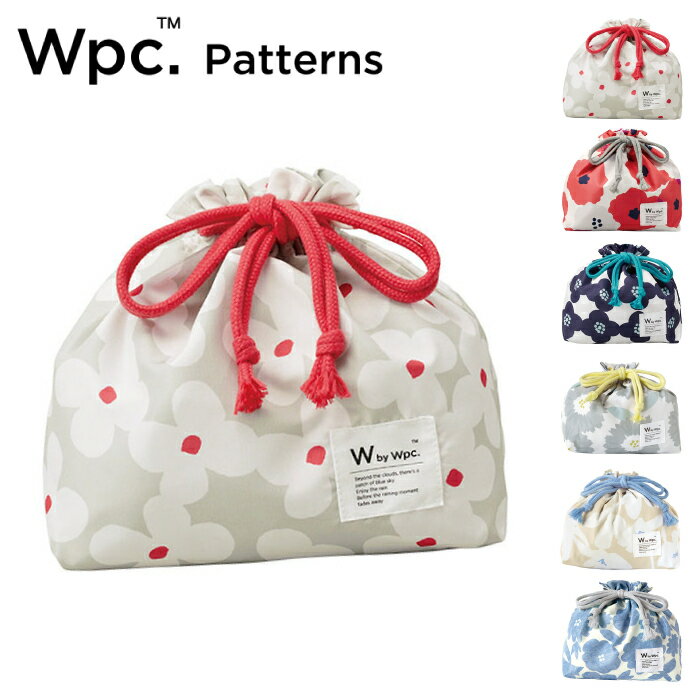 Wpc.Patterns ランチ巾着 おしゃれ レディース 女性 お弁当袋 保温・保冷 北欧 テキスタイル 花柄 保冷..