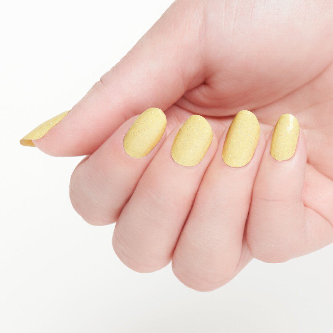 ネイルシール 貼るだけ 硬化不要 クリア オフィス キラキラ イエロー インココ INCOCO ワンポイント グラデーション ラメ ジェルネイル風 ジェルネイルシール フット ネイルシール デインティーダッフォディル 3