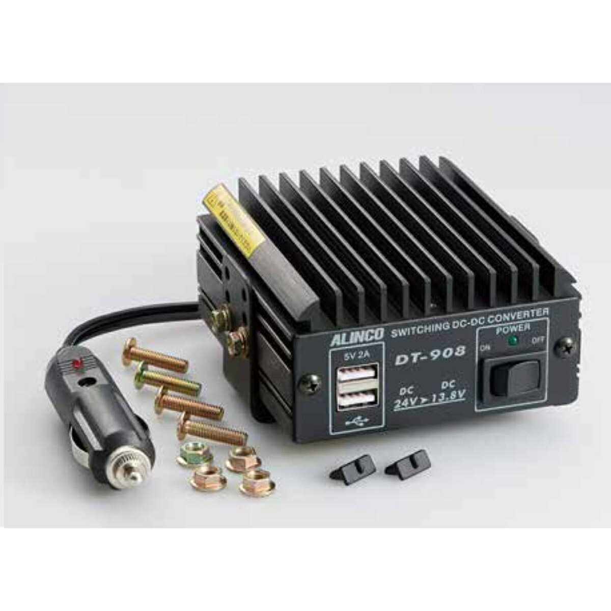 ラジオコミュニティセンターのDT-908 アルインコ DC-DCコンバーター 連続7A 間欠最大 8A｜アングル2