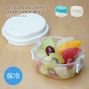 お弁当箱 保冷剤付き ジェルクール プラス ドーム 300ml 日本製 レンジ対応 食洗器対応 抗菌 弁当箱 保冷蓋 保冷剤一体型 保冷ランチボックス デザートケース GEL-COOL plus dome S CLEAR ドーム型 かわいい 女子 おしゃれ 子供 保温 保冷