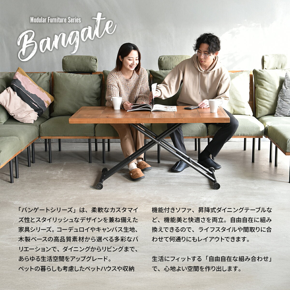 インクラッソ インテリアの交換用カバー BANGATE 交換用 ヘッドレストカバー 交換用カバー まくらカバー 洗濯可能 コーデュロイ ブラウン ベージュ グリーン エイジング加工 ビンテージ加工｜アングル2
